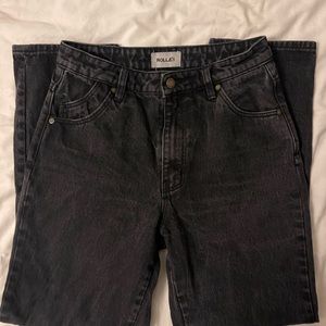 Rolla’s Straight Black Denim Jeans